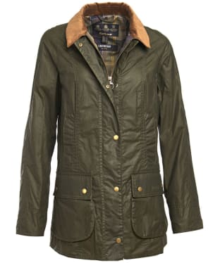 Women's Barbour Lightweight Beadnell Wax Jacket - Archive Olive