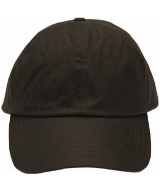 Men's Barbour Waxed Sports Cap - Olive