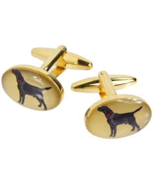 Men's Soprano Black Labrador Country Cufflinks - Black Labrador
