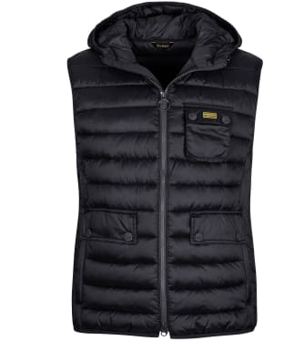 Men's Barbour International Ousten Hooded Gilet - Black