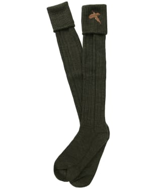 Men's Pennine Stalker Wool Blend Shooting Socks - Olive