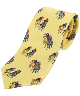 Men's Soprano Final Furlong Silk Tie - Yellow