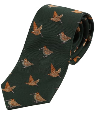 Men's Soprano Woodcocks Country Silk Tie - Country Green