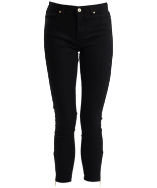 Women's Barbour International Durant Cropped Jeans - Black