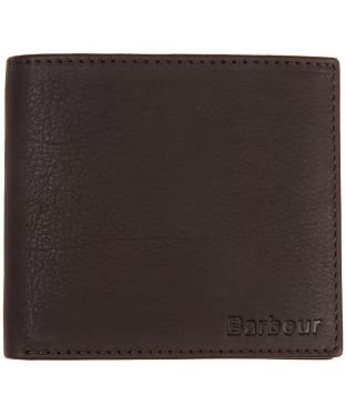 Men's Barbour Wallet and Coin Holder - Dark Brown
