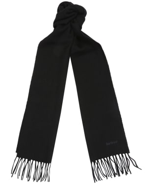 Women's Barbour Lambswool Woven Scarf - Black