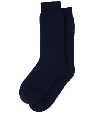 Men's Barbour Wellington Calf Socks - Navy