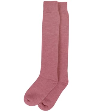 Women's Barbour Knee Length Wellington Socks - Rose Pink