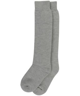 Women's Barbour Knee Length Wellington Socks - Light Grey