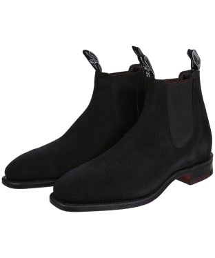 R.M. Williams Comfort Craftsman Boots - Suede leather, comfort rubber sole - G (Regular) Fit - Black