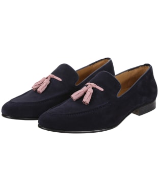 Men's Fairfax & Favor Bedingfield Suede Loafers - Navy Blue Suede