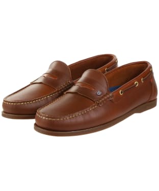 Men's Dubarry Spinnaker Slip-on Leather Deck Shoes - Brown