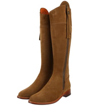 Women's Fairfax & Favor Tall Flat Regina Boots - Tan Suede
