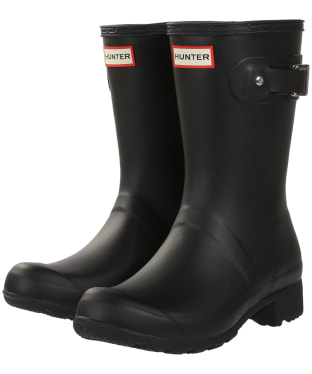 Women's Hunter Original Tour Short Wellington Boots - Black