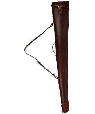 Alan Paine Buckle Secured Leather Gun Slip - Brown