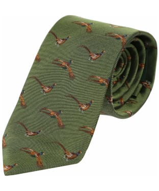 Men's Laksen Fly-By Pheasant Tie - Ivy Green