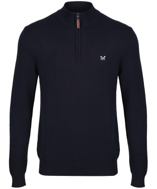 Men's Crew Clothing Classic ½ Zip Knitted Sweater - Navy