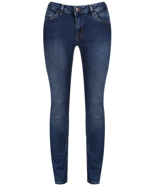 Women's Crew Clothing Skinny Jeans - Warn Out Mid Wash