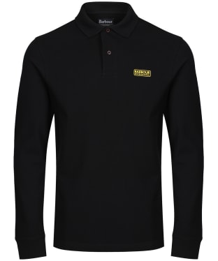 Men's Barbour International Long Sleeve Polo Shirt - Black