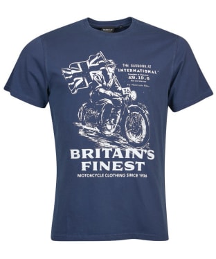 Men's Barbour International A7 Edition Tee - Washed French Navy
