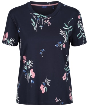 Women's GANT Meadow Print T-Shirt - Evening Blue