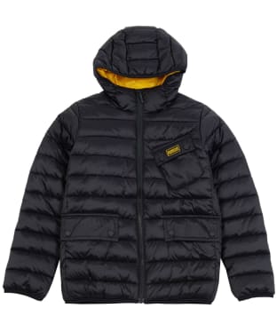 barbour international locking hooded quilted jacket