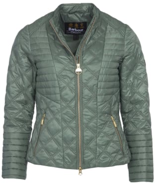 barbour bowden quilted jacket light olive