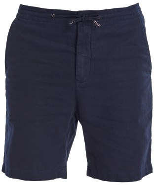 Men's Barbour Linen Mix Shorts - City Navy