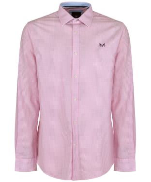 Men's Crew Clothing Classic Micro Gingham Shirt - Classic Pink