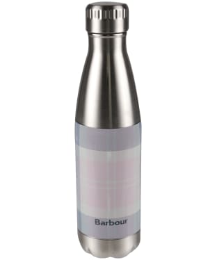 Barbour Tartan Water Bottle - Pink / Grey Tartan