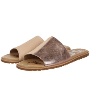 Women's Sorel Ella Block Slide Sandals - Natural Tan