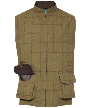 Men's Alan Paine Rutland Tweed Waistcoat - Lichen