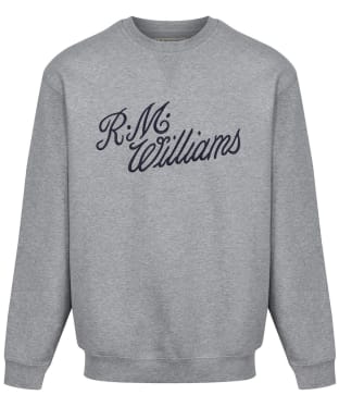 R.M. Williams Script Crew Neck Sweatshirt - Grey / Blue