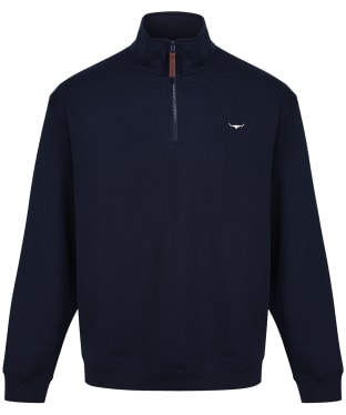 Men's R.M. Williams Mulyungarie Quarter Zip Sweater - Navy