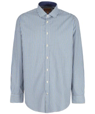 Men’s Schoffel Hebden Tailored Shirt - Sea Blue / Olive