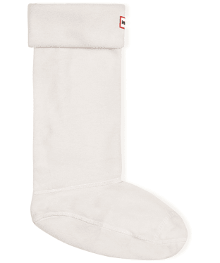 Hunter Fleece Welly Socks Adult - Hunter White