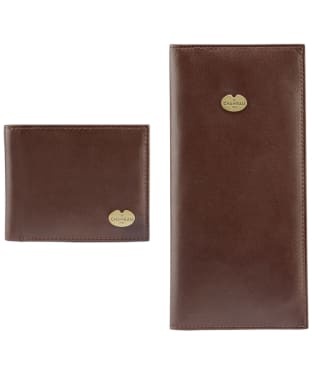 Men’s Le Chameau Bifold Wallet & License Wallet Gift Set - Marron Fonce
