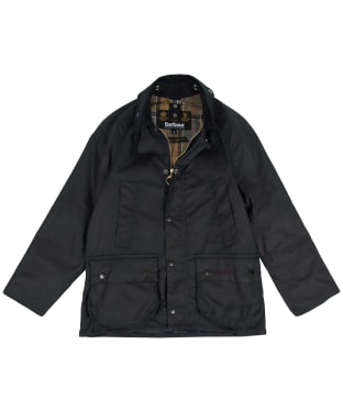 Boy's Barbour Classic Bedale Waxed Jacket, 2-9yrs - New Navy