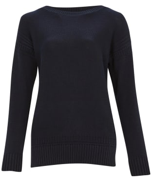 Women's Barbour Sailboat Knit Sweater - Navy