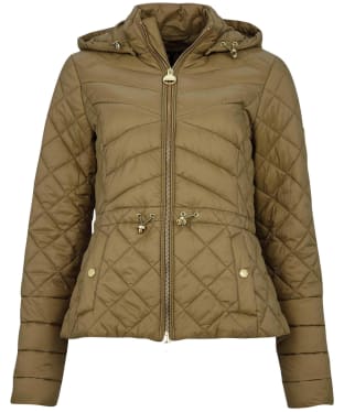 Women’s Barbour International Drifting Quilted Jacket - Lt Army Green
