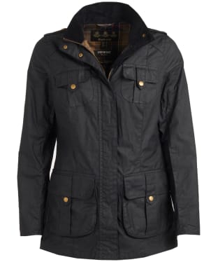 Women's Barbour Defence Lightweight Waxed Jacket - Royal Navy