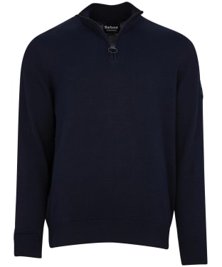 Men’s Barbour International Cotton Half Zip Sweater - International Navy
