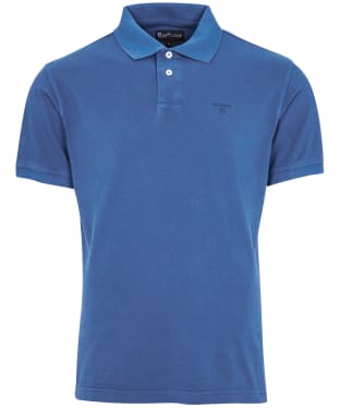 Men's Barbour Washed Sports Polo Shirt - Marine Blue