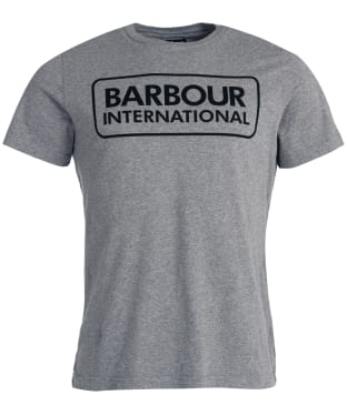 Men's Barbour International Essential Large Logo T-Shirt - Anthracite
