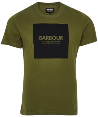 Men's Barbour International Block Tee - Vintage Green