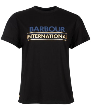 Women’s Barbour International Sitka Tee - Black