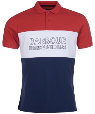Men's Barbour International Bold Polo Shirt - Root Red