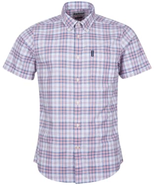 Men’s Barbour Country Check 22 S/S Tailored Shirt - Faded Pink Check