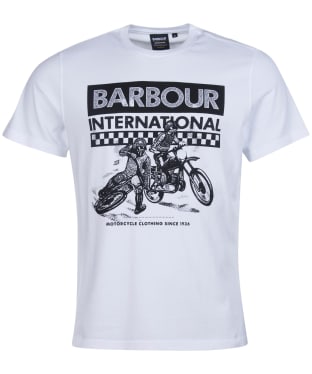 Men’s Barbour International Archive Checkers Tee - White