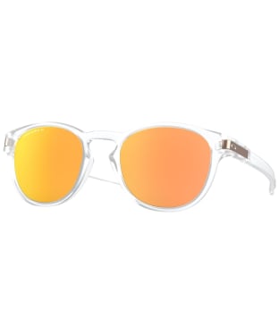 Oakley Latch Prizm Rose Gold Polarized Sunglasses - Matte Clear